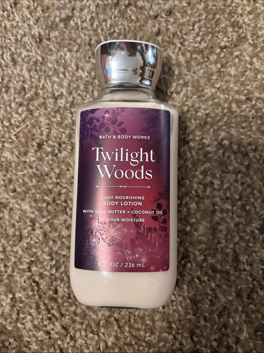 Bath & Body Works Twilight Woods Body Lotion - Purple & White
